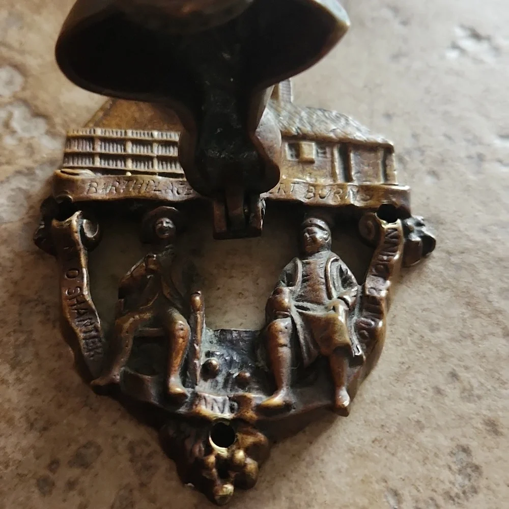 Vintage Cast Brass Door Knocker - Picture 4 of 8